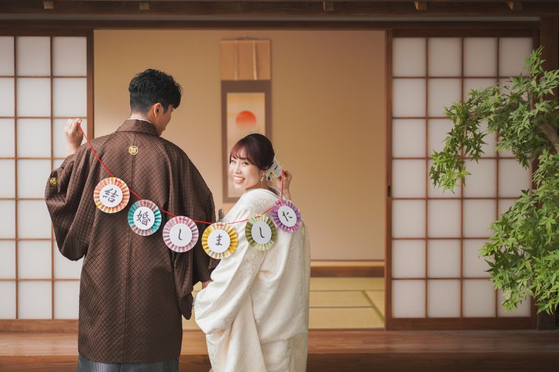 結婚式にも使える。