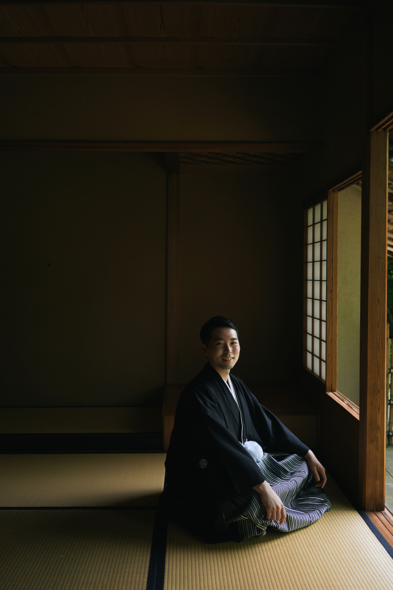 ご新郎様のソロカット。