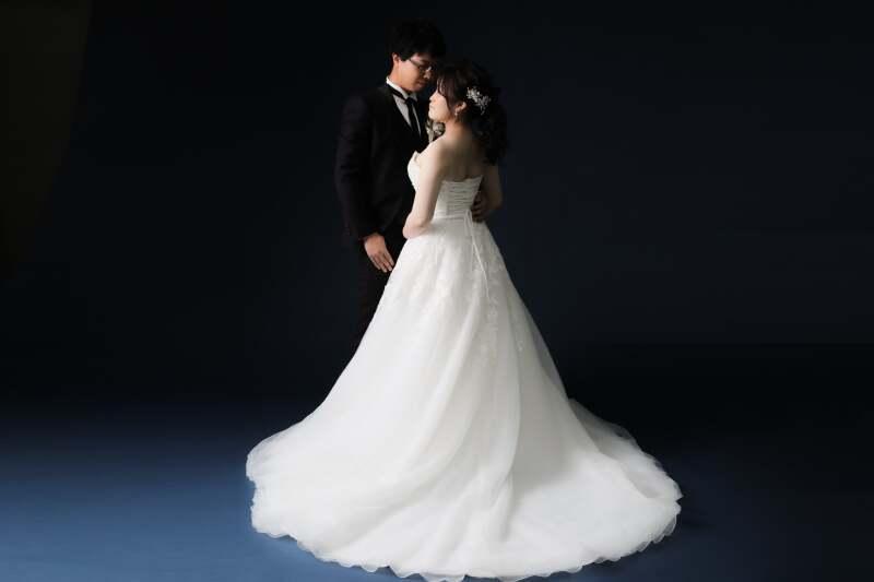 スタジオだからこそのコントラストを活かした1枚を