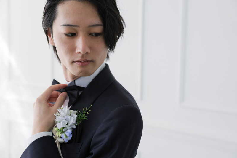 伏目も素敵な新郎さん