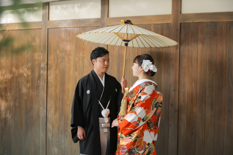 相合い傘で、、