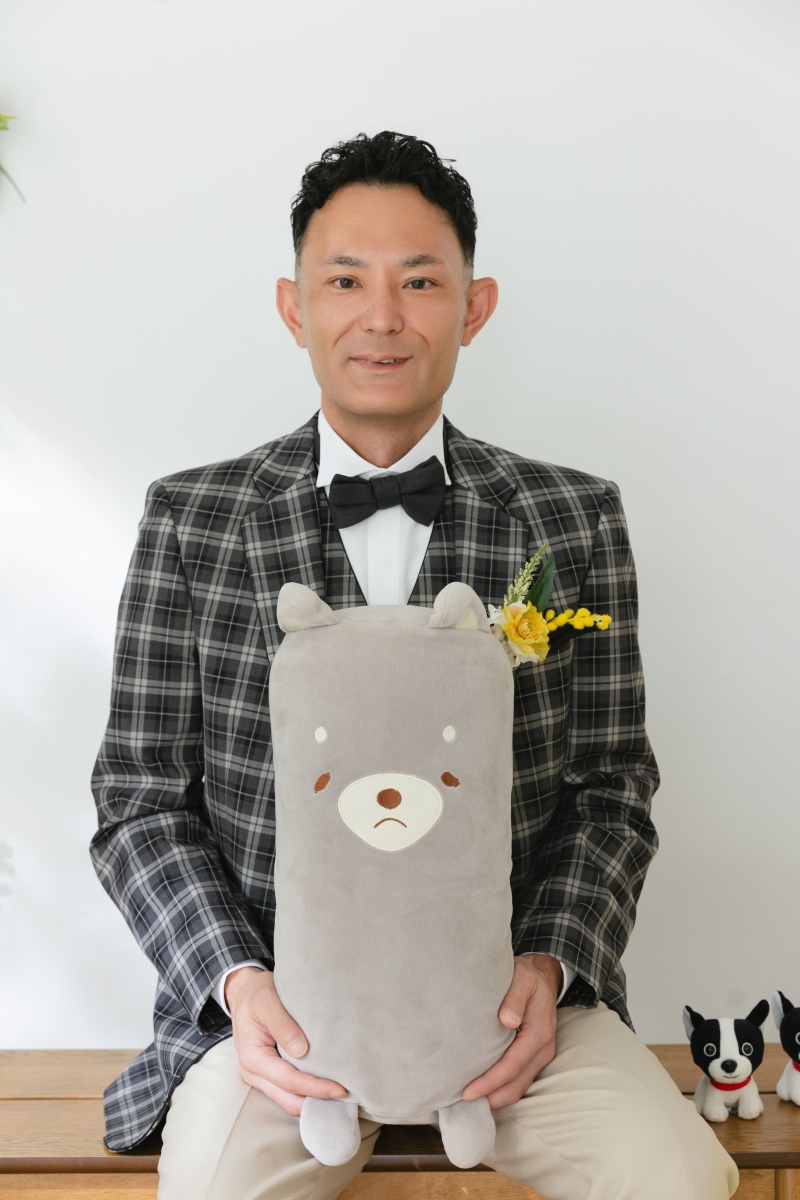 ご新郎様とぬいぐるみ