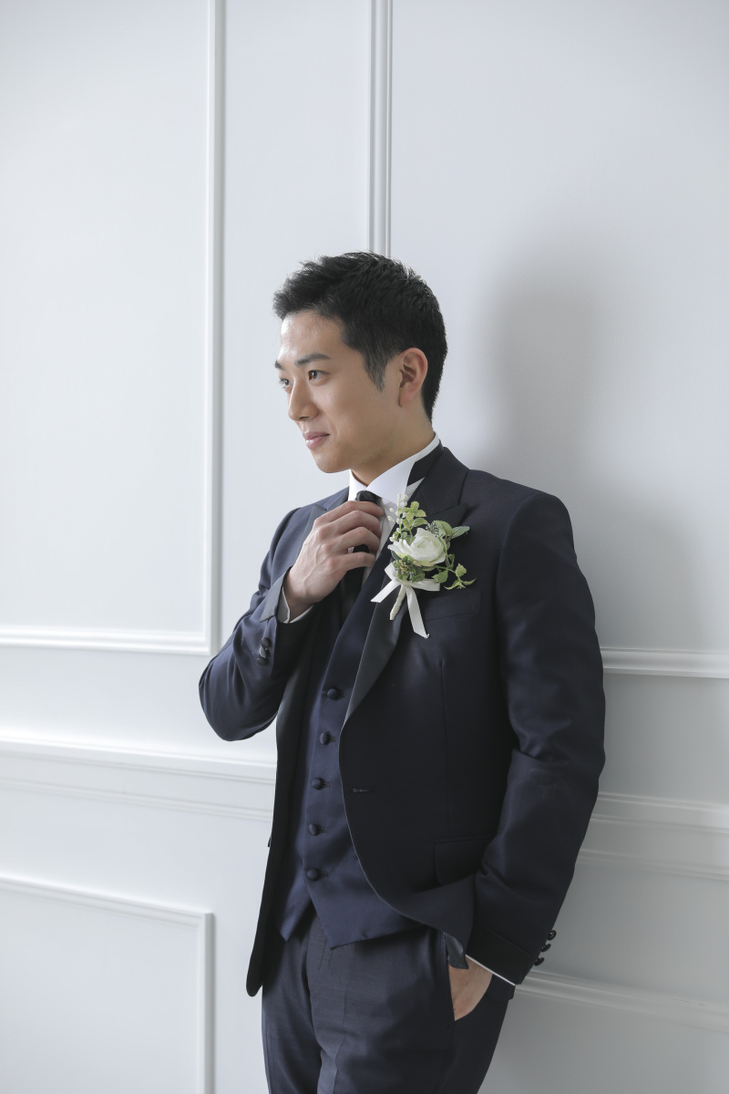 タキシードでのソロカット