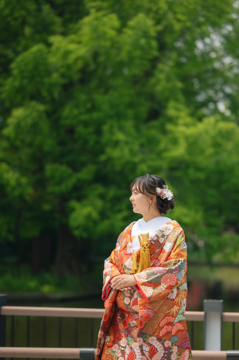 新婦様のソロカットから