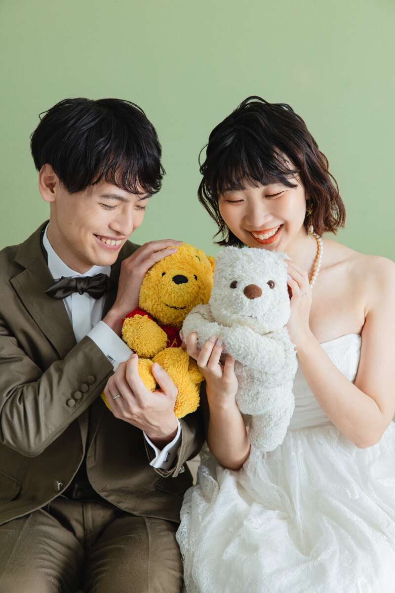 ぬいぐるみと一緒に