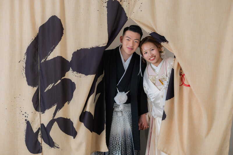 のれんを使って