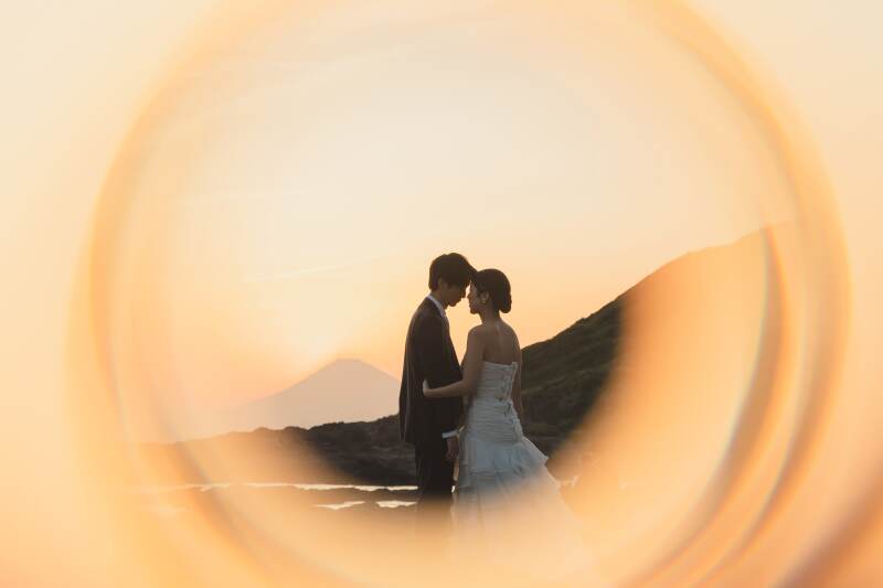 最後は富士山と