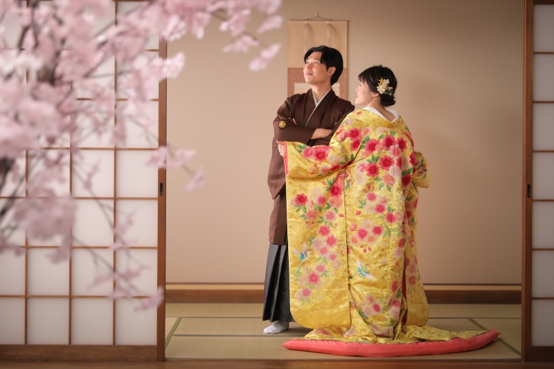 ご新婦様の後ろ姿も