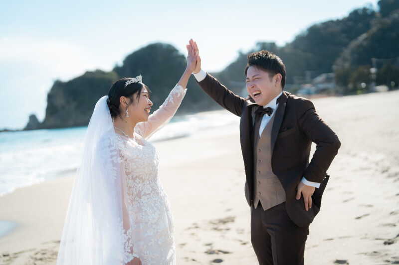 最後はハイタッチ