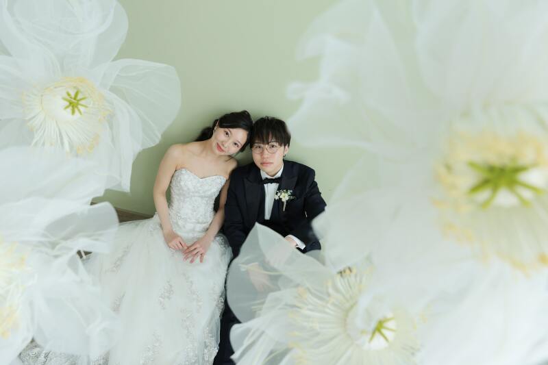 洋装ハウススタジオでシンプル＆キュートに！