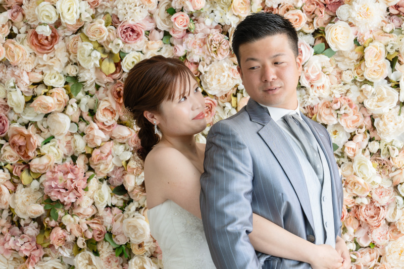 お二人の表情にフォーカスして