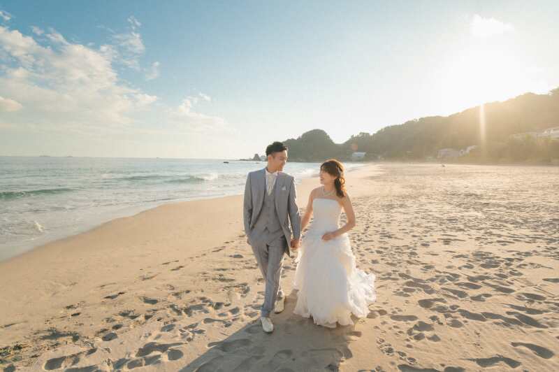 次は夕日の海に！