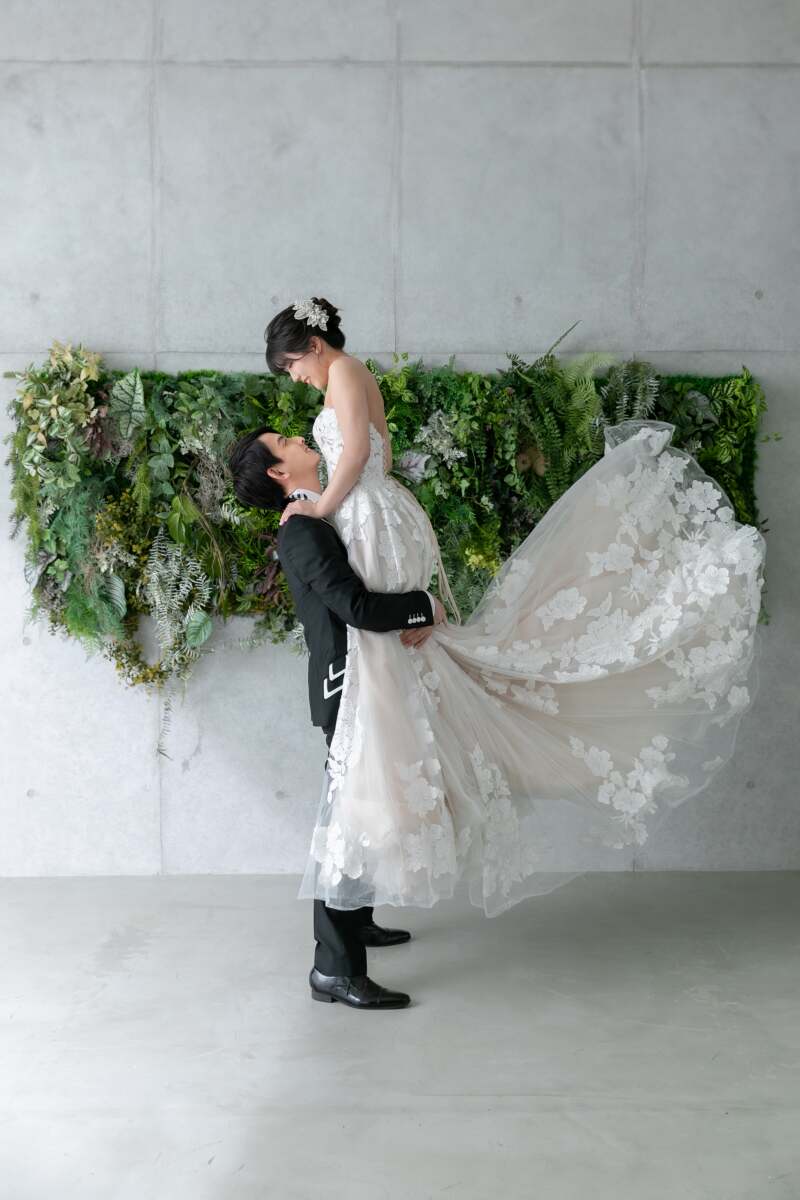 ドレスを魅せて