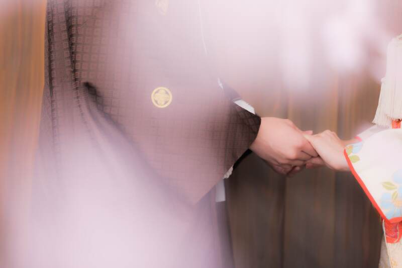 手つなぎショット