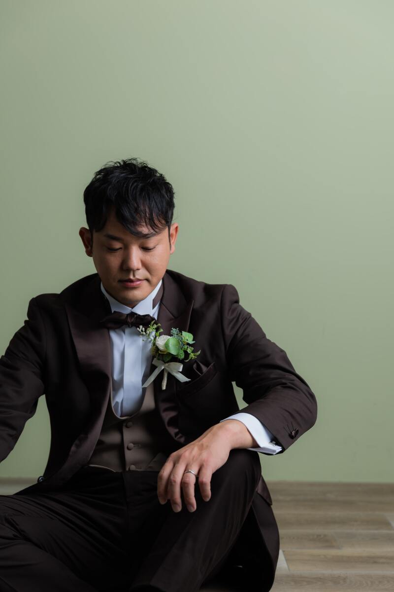 新郎様のソロカットも