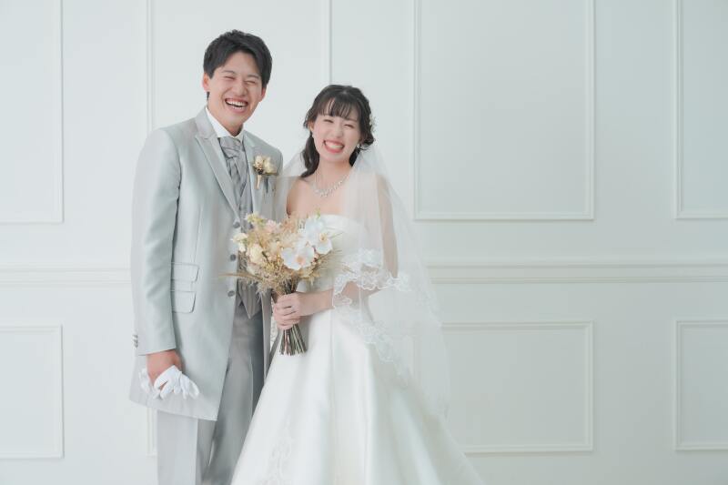 ベールをつけて