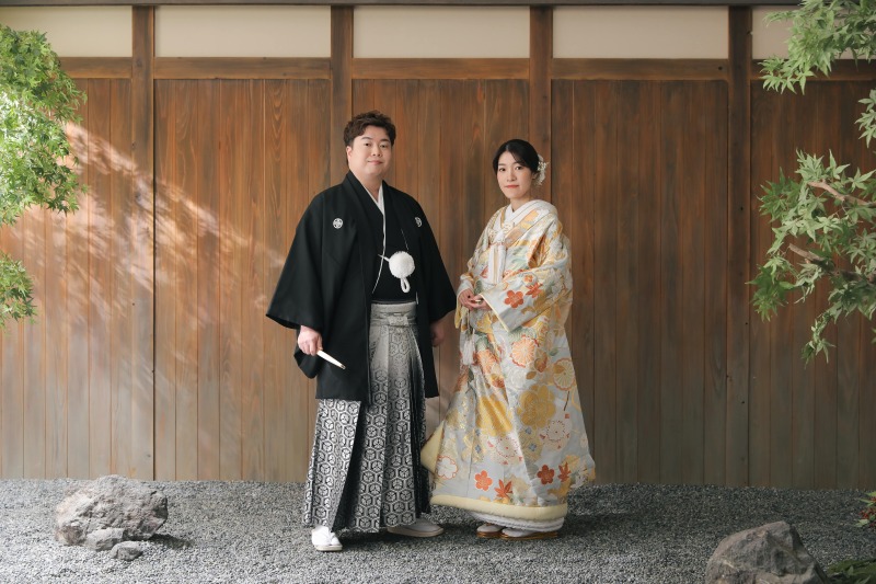 お二人の撮影スタートです。