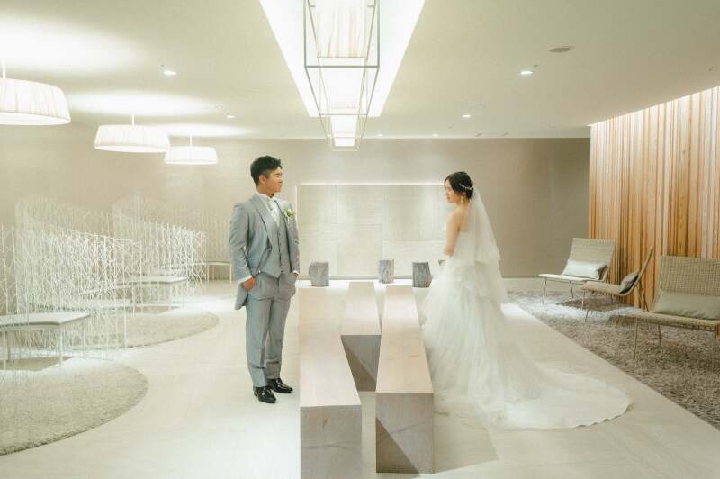 チャペルはロビーも映える場所が多いですよね!