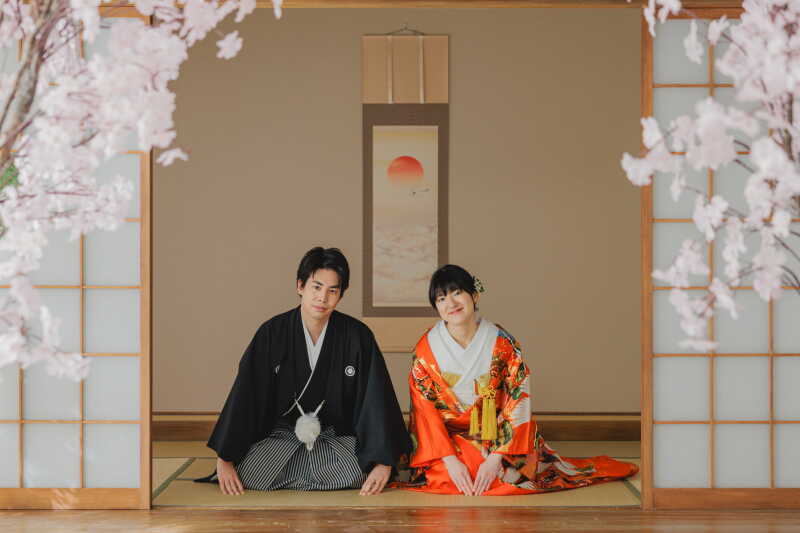 桜の花に包まれて