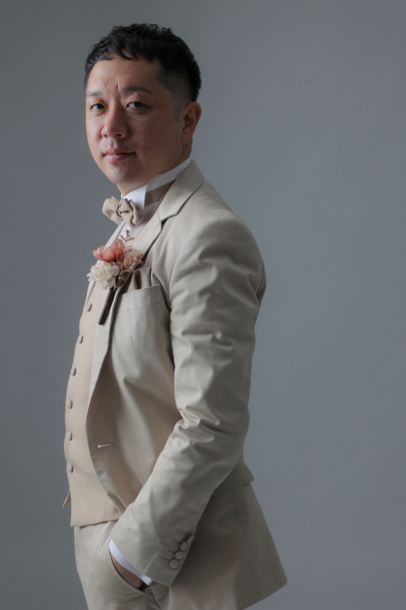 新郎さんはかっこよく
