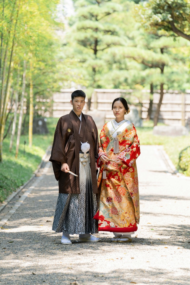 お二人の撮影スタートです。