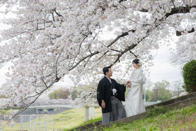エスコートする様子も