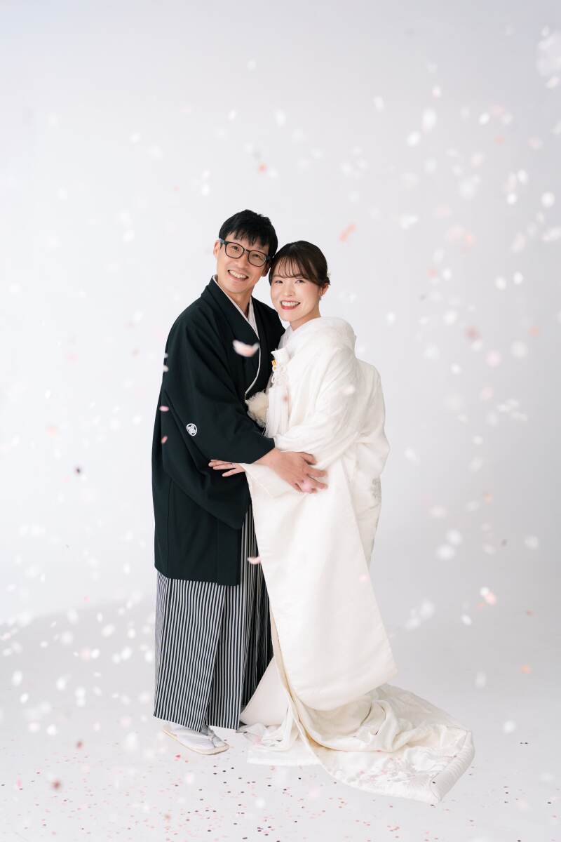 最後はコンフェッティで撮影終了！