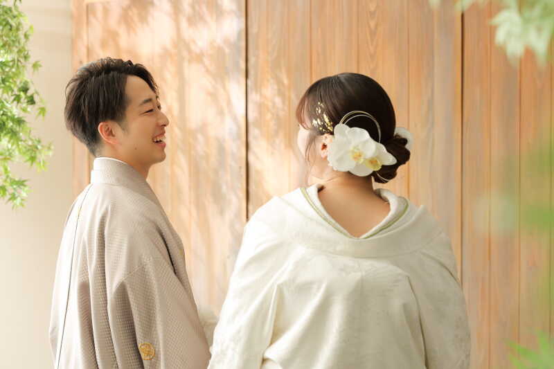 ご新婦様に見せる笑顔