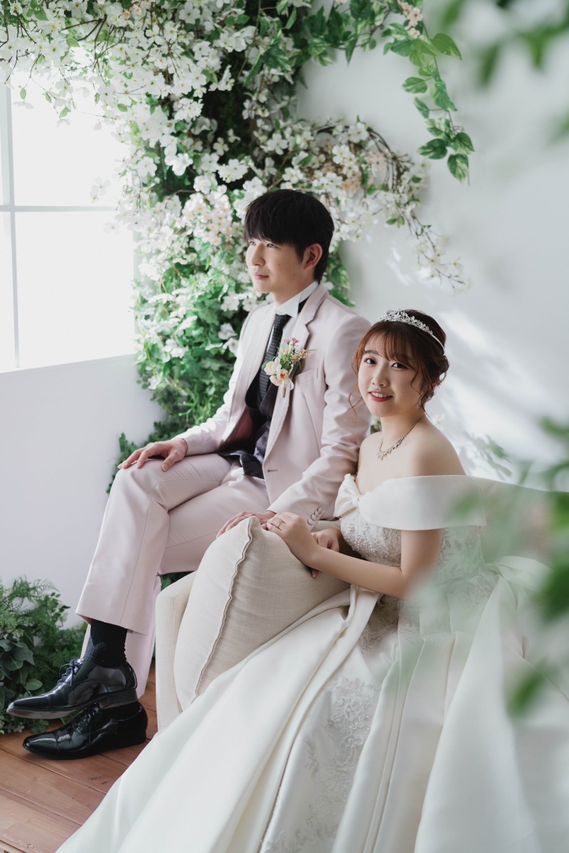 グリーン × ホワイト