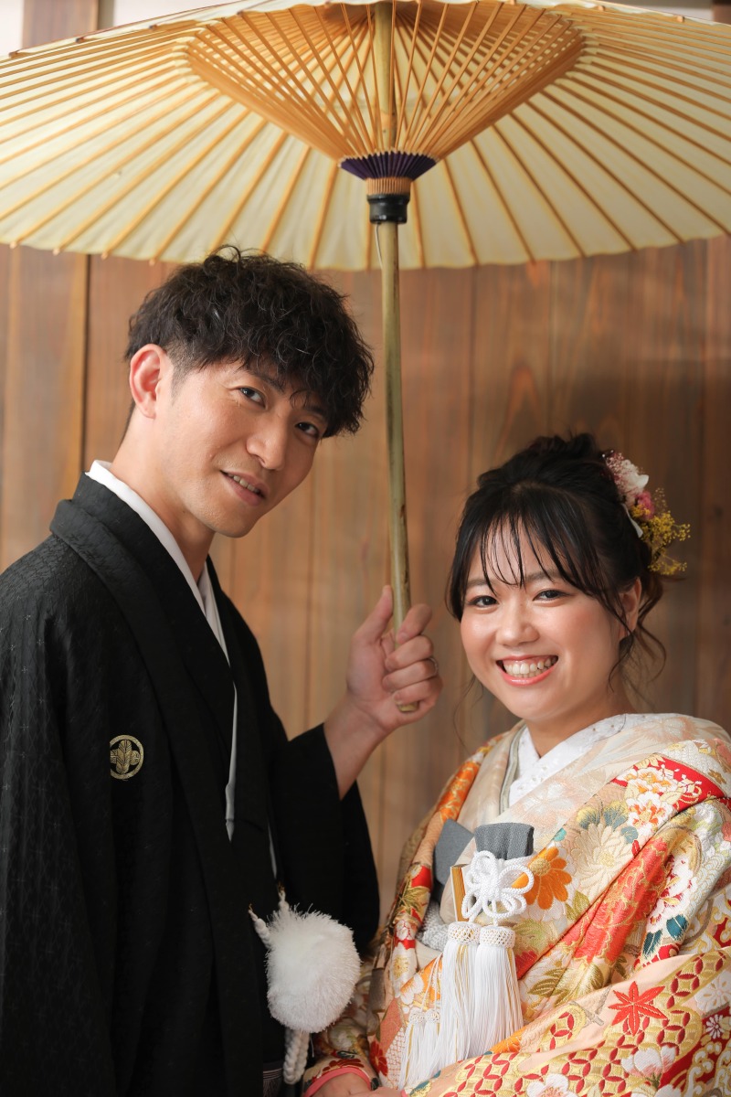 屋内庭園でお二人らしいお写真を!