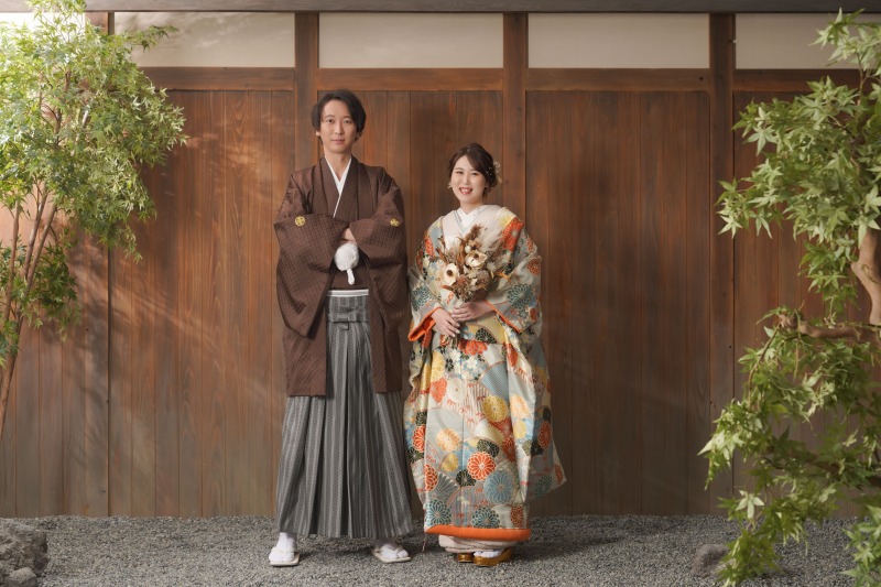 和装でのブーケもバッチリ！