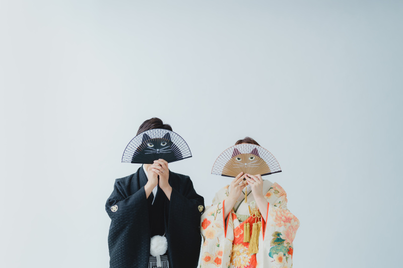 お持ち込みの小物を持って。