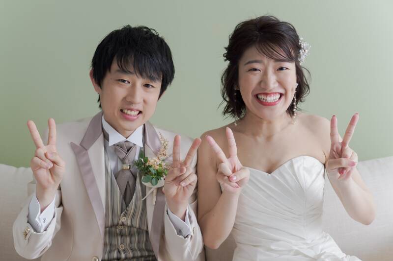 最後はラフにピース