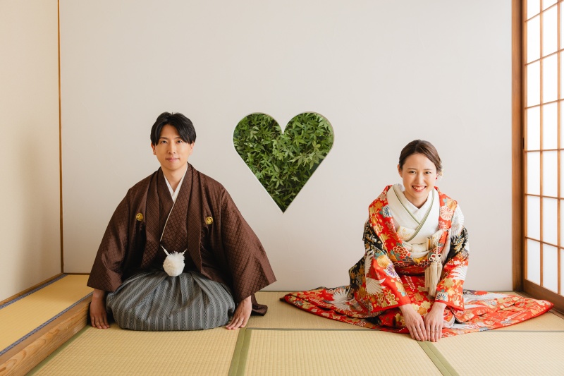 ハートの色味を