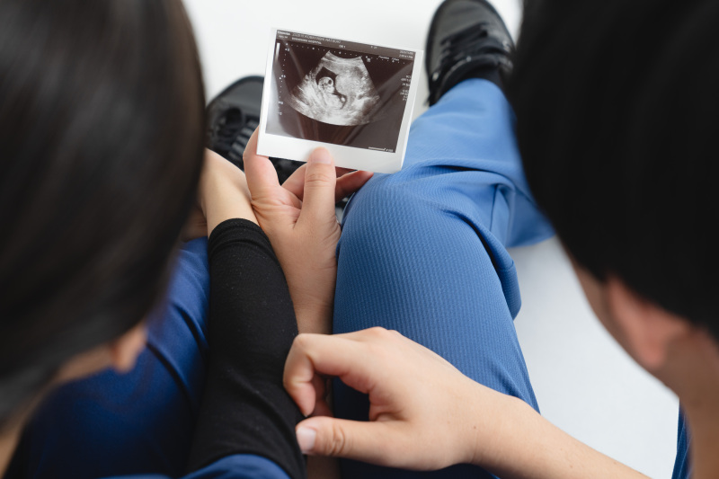 エコー写真を使って