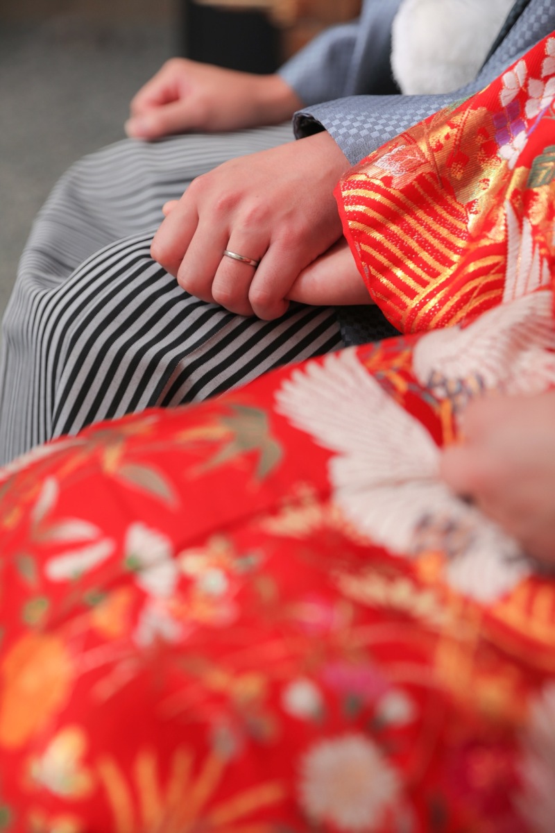 手繋ぎショット