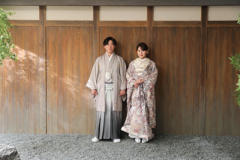 お二人の撮影スタートです。