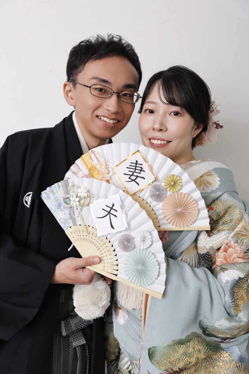 可愛い扇子で!!