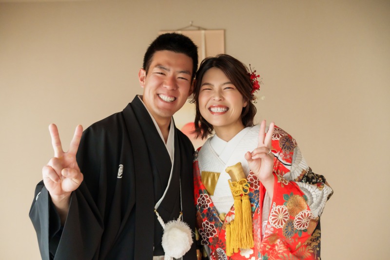 最後はピースで!