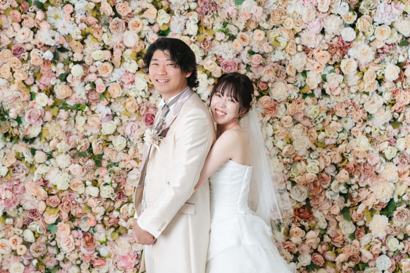 新婦様からのバックハグ！