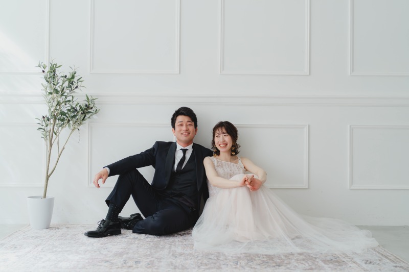 お二人の撮影スタートです。