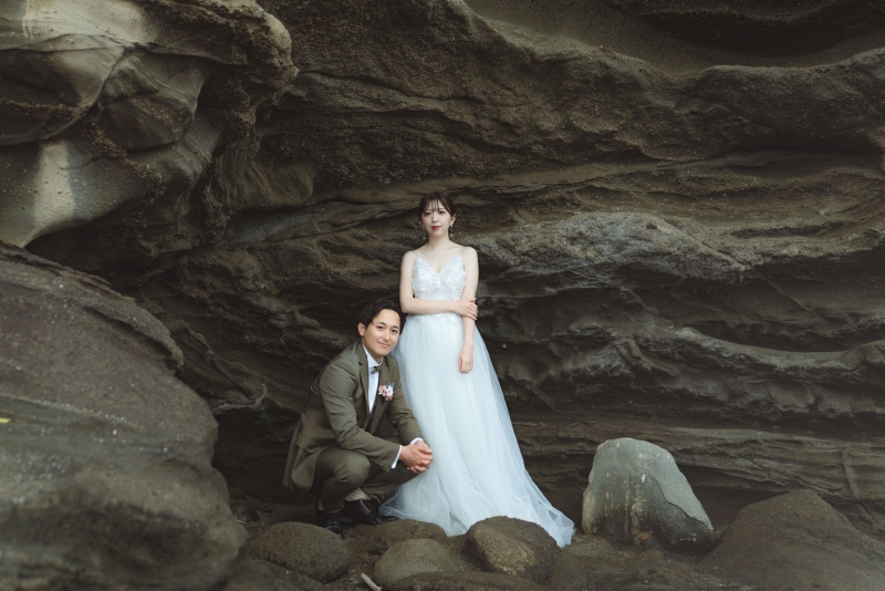 雨宿りしながら