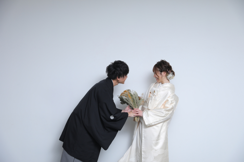 新婦さんに花束を