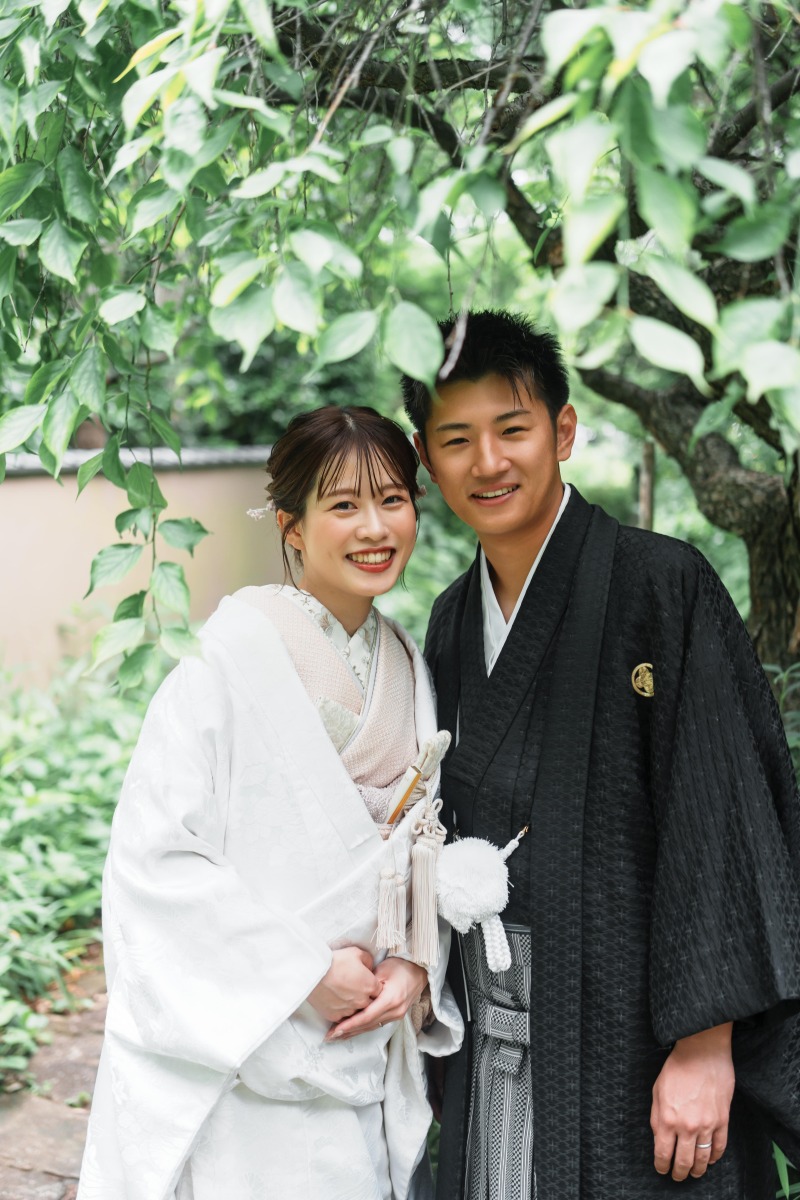 お二人の素敵な笑顔