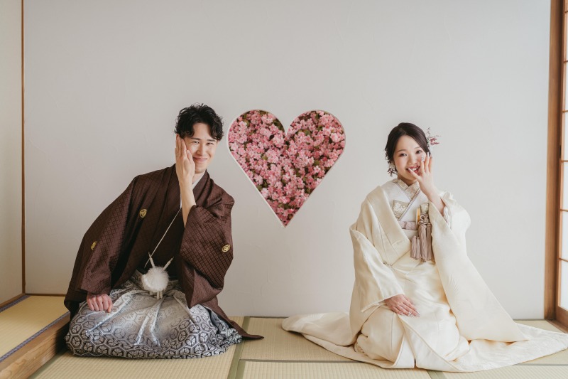 リングの映えるポーズで！