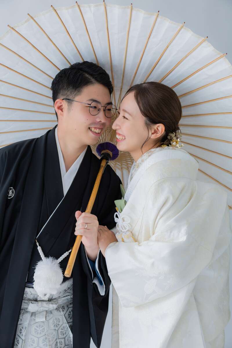 和傘を使用して