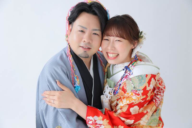 ぎゅ〜っとお顔を寄せて！