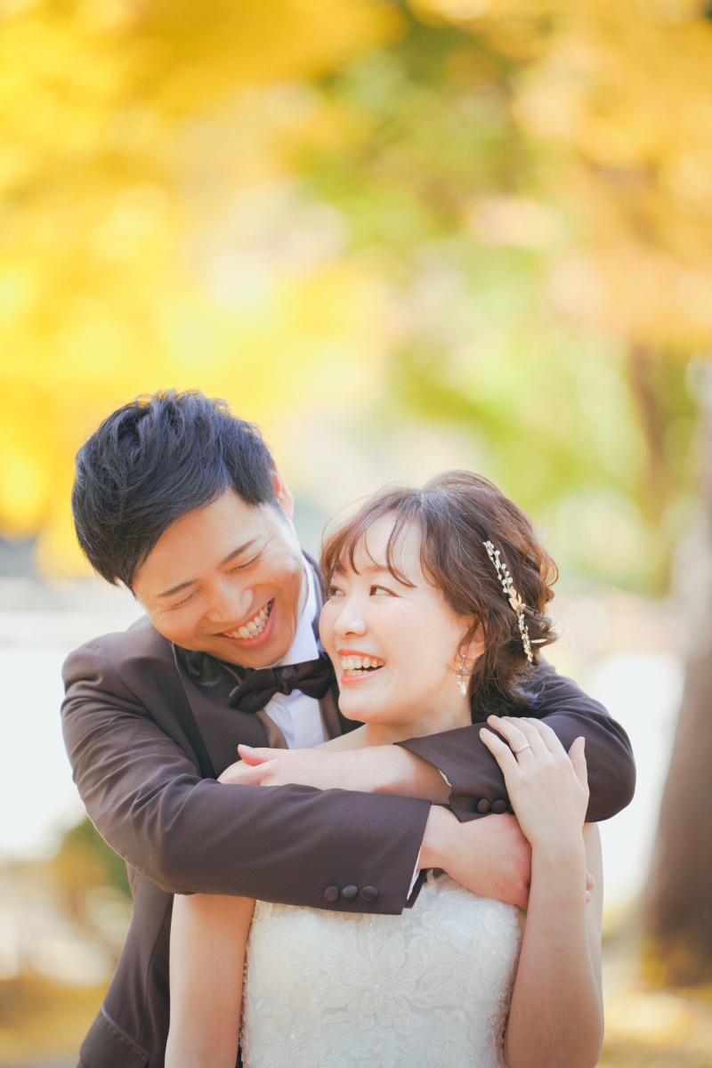 後ろからハグしてもらいました。