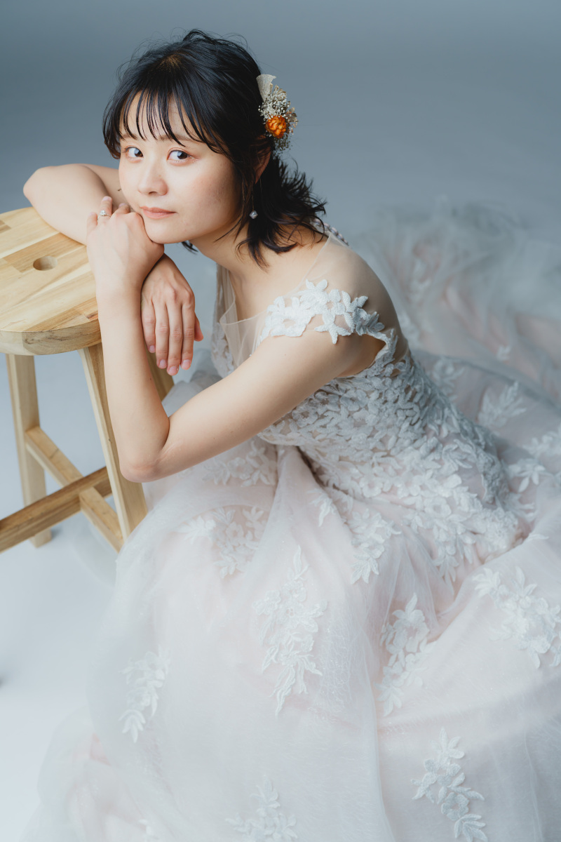 店内のスタジオで