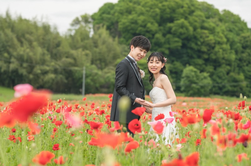 お二人の笑顔も